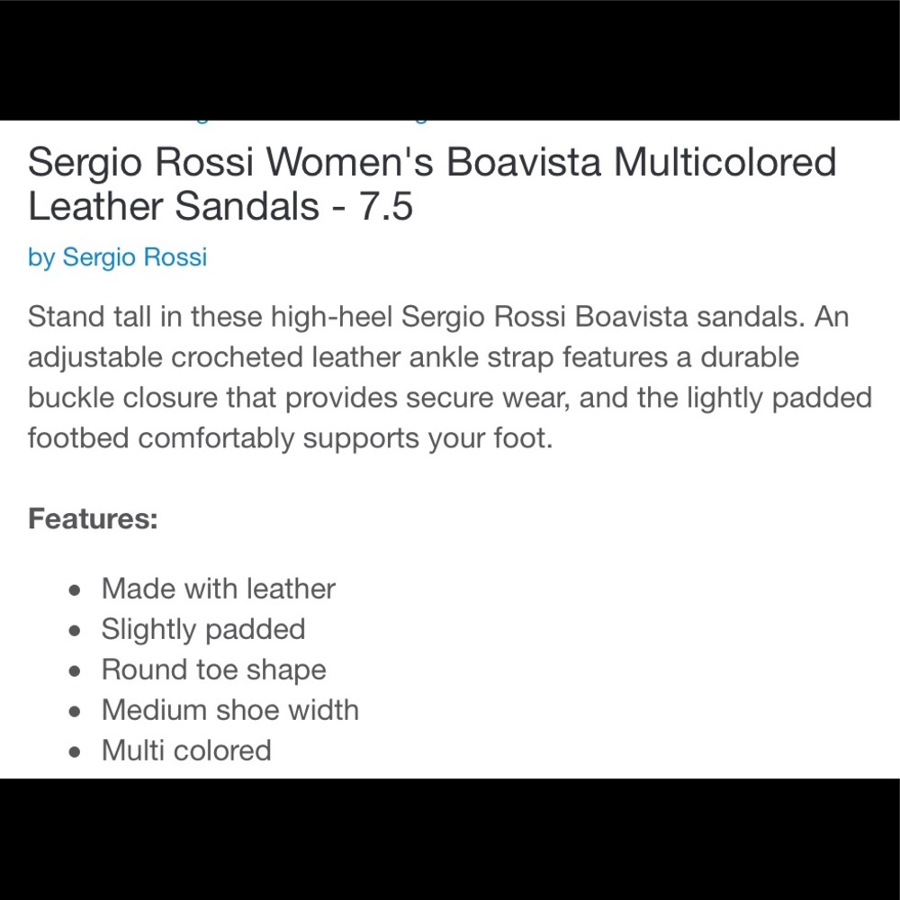 🔥 🔥 SERGIO ROSSI LEATHER MULTI-COLORED PLATFORM - Picture 7 of 7